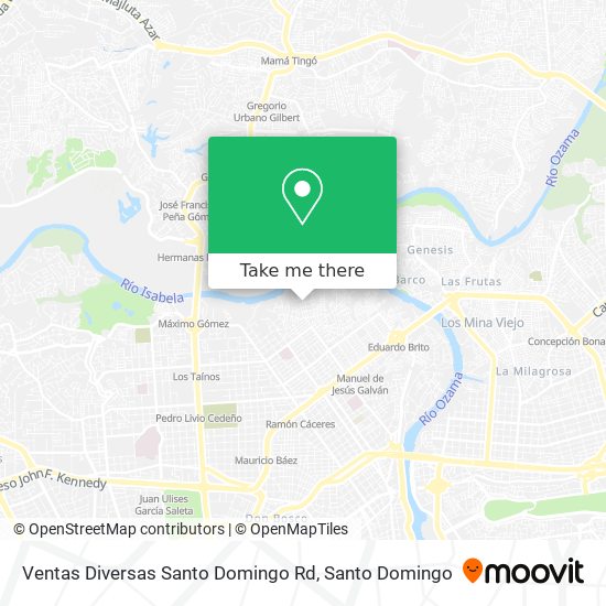 Mapa de Ventas Diversas Santo Domingo Rd