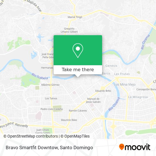 Bravo Smartfit Downtow map