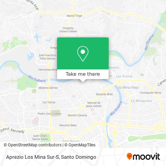 Aprezio Los Mina Sur-S map