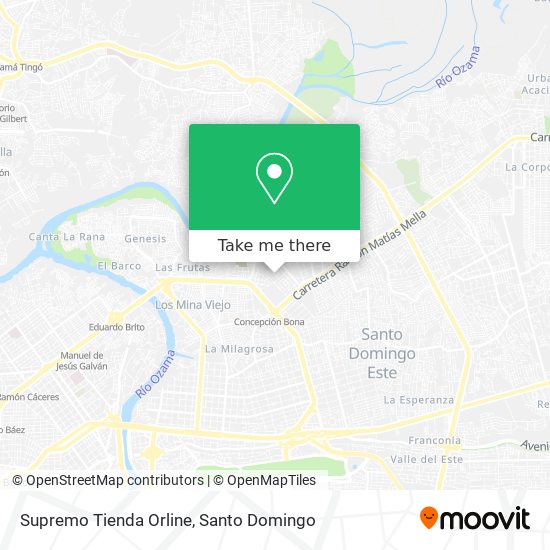 Supremo Tienda Orline map