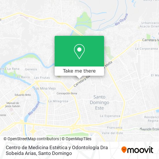 Centro de Medicina Estética y Odontología Dra Sobeida Arias map