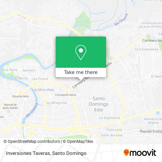 Inversiones Taveras map