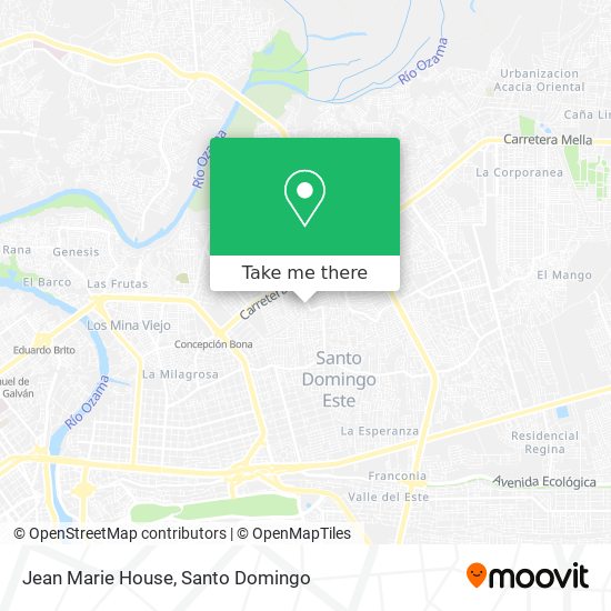 Jean Marie House map