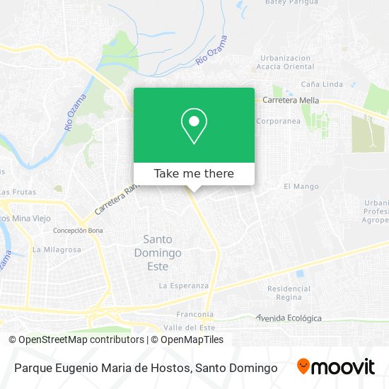 Parque Eugenio Maria de Hostos map