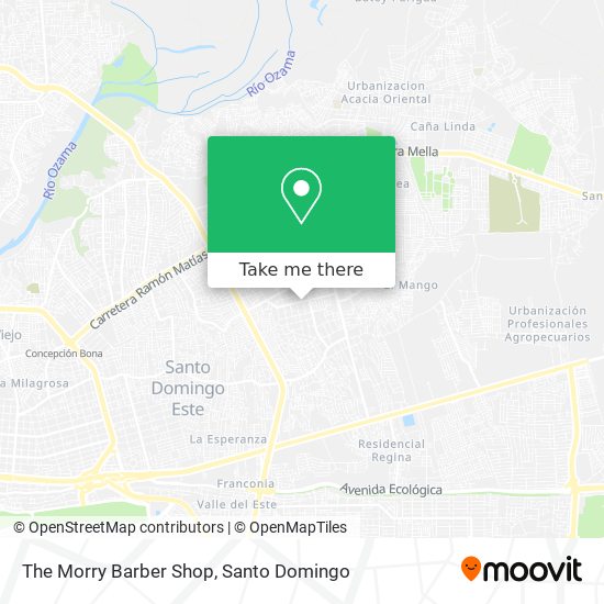 The Morry Barber Shop map