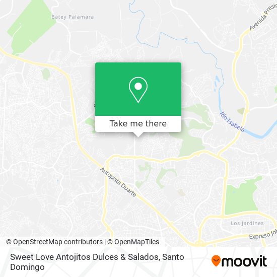 Mapa de Sweet Love Antojitos Dulces & Salados