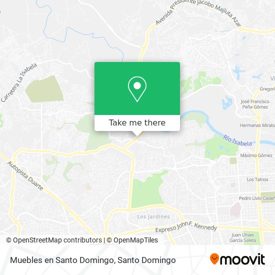 Muebles en Santo Domingo map