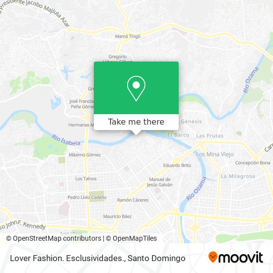 Mapa de Lover Fashion. Esclusividades.