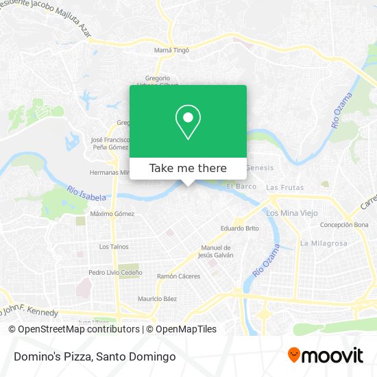 Mapa de Domino's Pizza