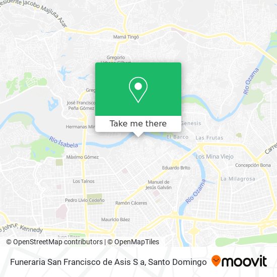 Mapa de Funeraria San Francisco de Asis S a