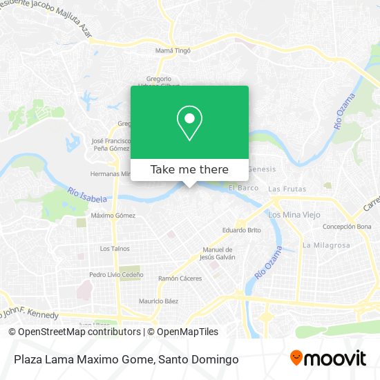Plaza Lama Maximo Gome map
