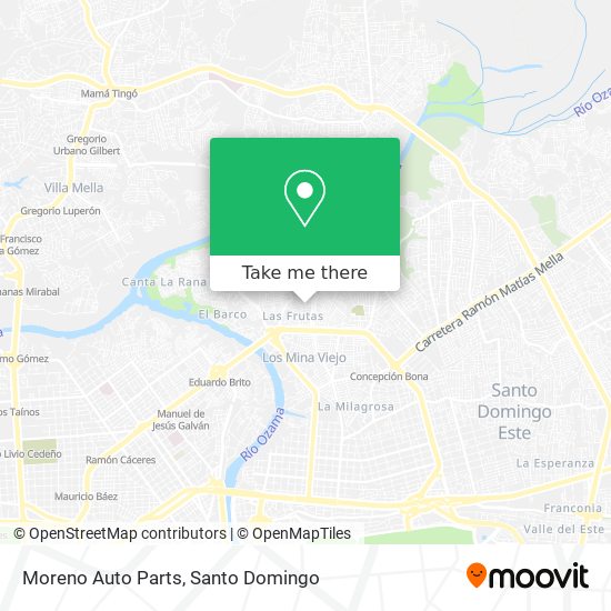 Moreno Auto Parts map