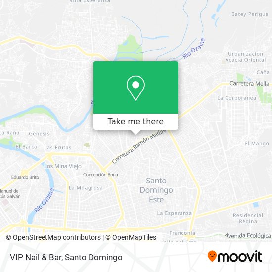 VIP Nail & Bar map