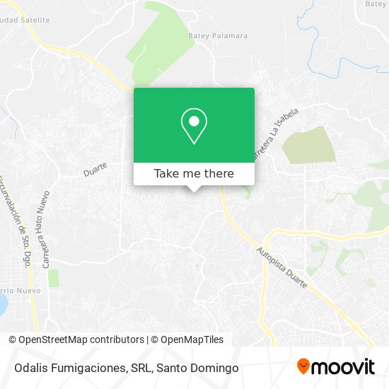 Odalis Fumigaciones, SRL map
