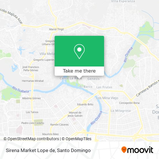 Sirena Market Lope de map