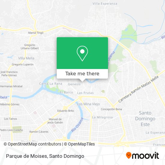 Parque de Moises map