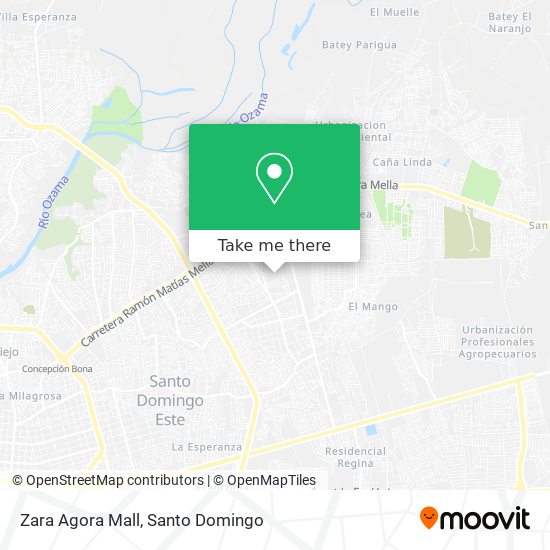 Mapa de Zara Agora Mall