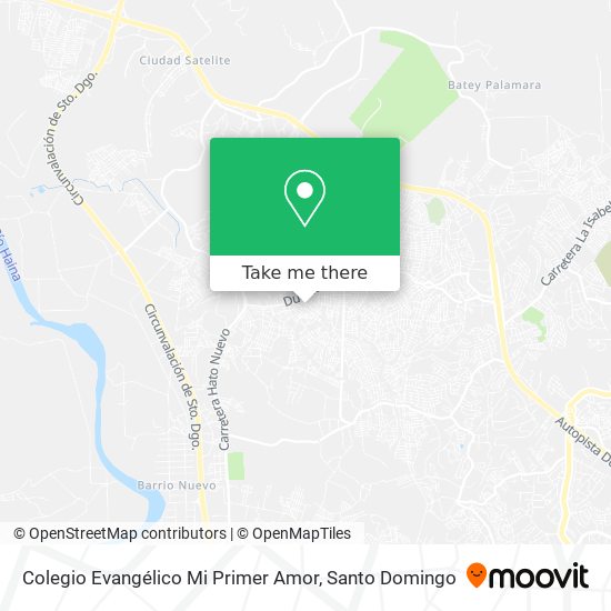 Colegio Evangélico Mi Primer Amor map