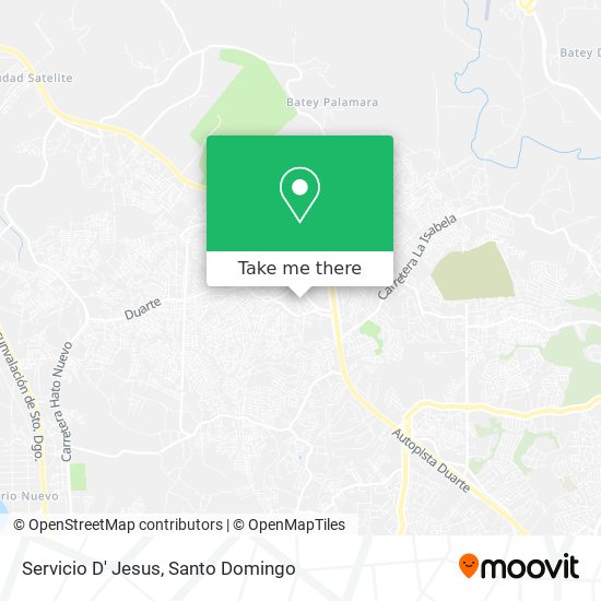 Servicio D' Jesus map