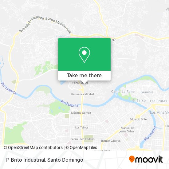 P Brito Industrial map