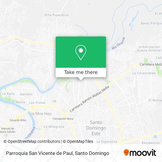 Mapa de Parroquia San Vicente de Paul