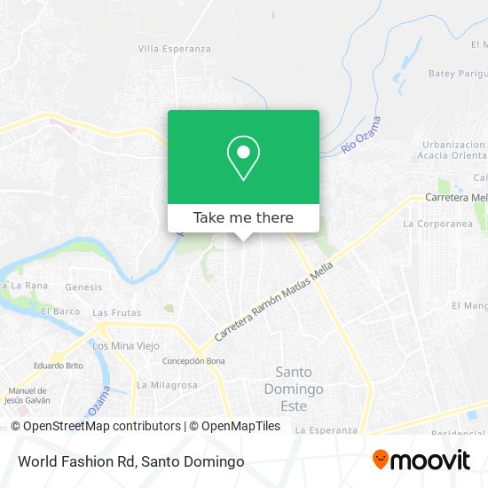 World Fashion Rd map