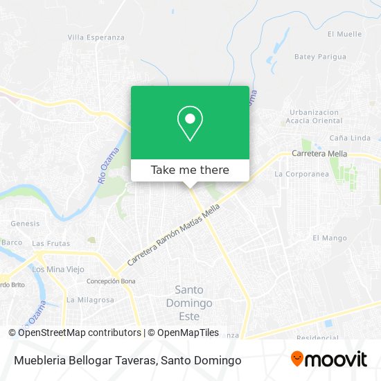Muebleria Bellogar Taveras map