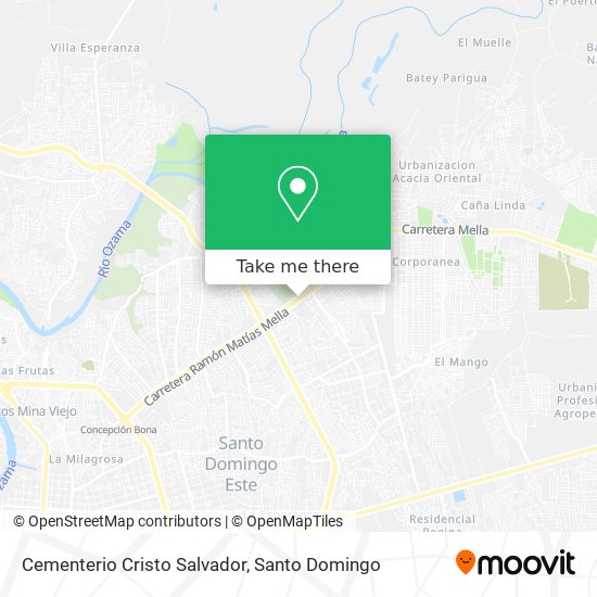 Mapa de Cementerio Cristo Salvador
