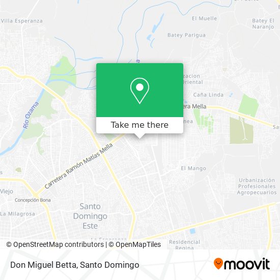 Don Miguel Betta map