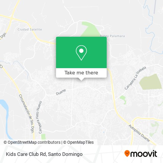 Kids Care Club Rd map