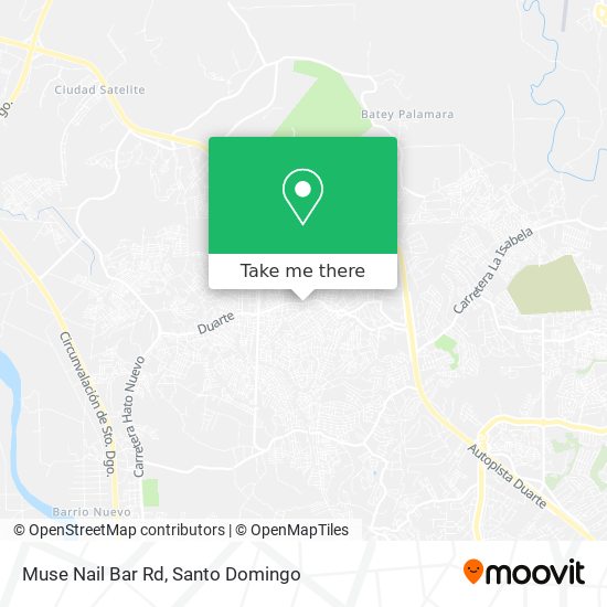 Muse Nail Bar Rd map