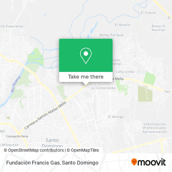 Fundación Francis Gas map