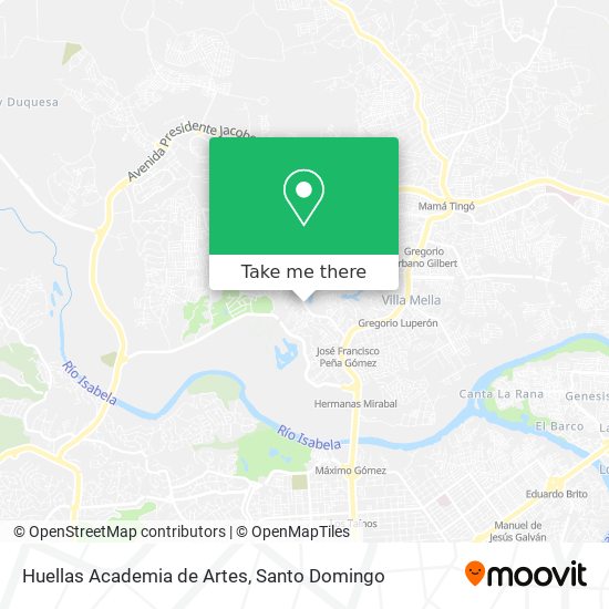 Huellas Academia de Artes map