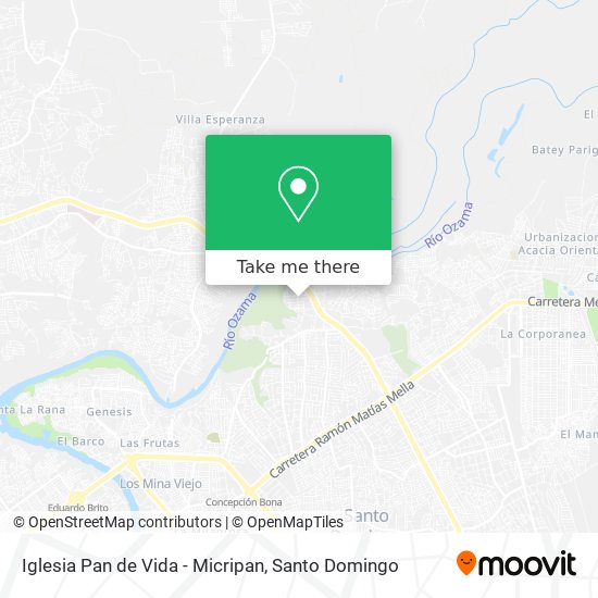Iglesia Pan de Vida - Micripan map