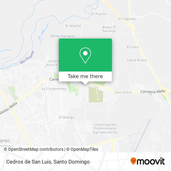Cedros de San Luis map