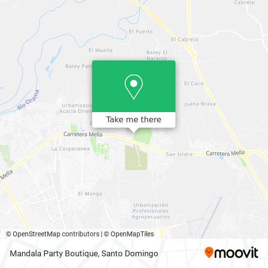 Mandala Party Boutique map
