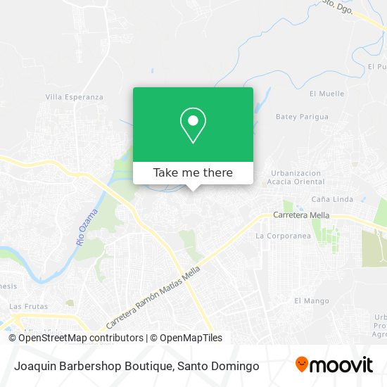 Mapa de Joaquin Barbershop Boutique