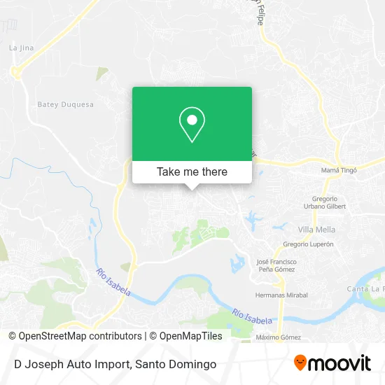 D Joseph Auto Import map