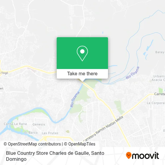 Blue Country Store Charles de Gaulle map