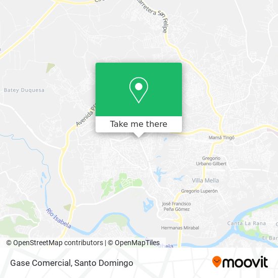 Gase Comercial map