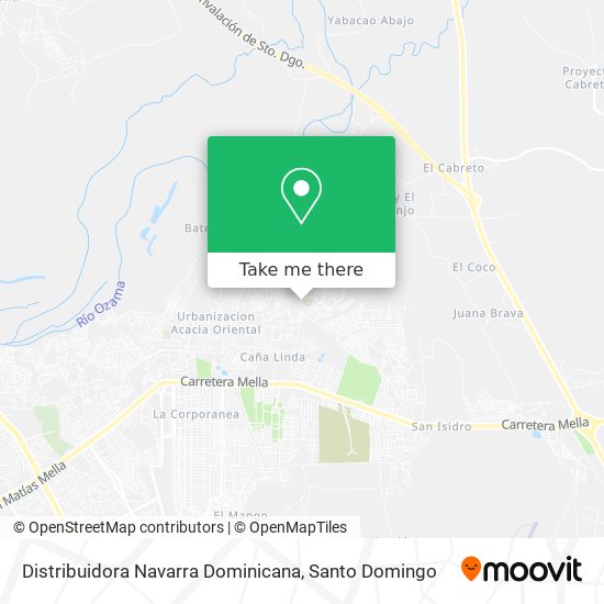 Distribuidora Navarra Dominicana map