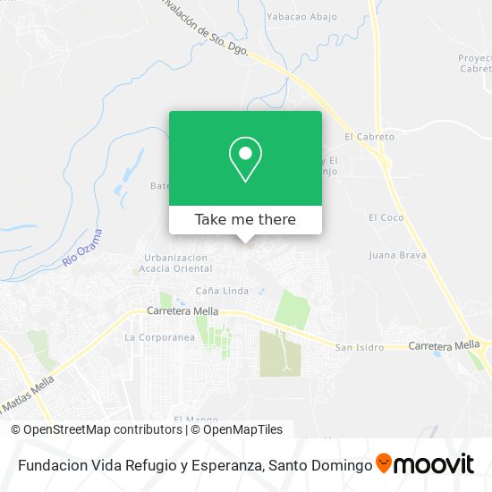 Fundacion Vida Refugio y Esperanza map