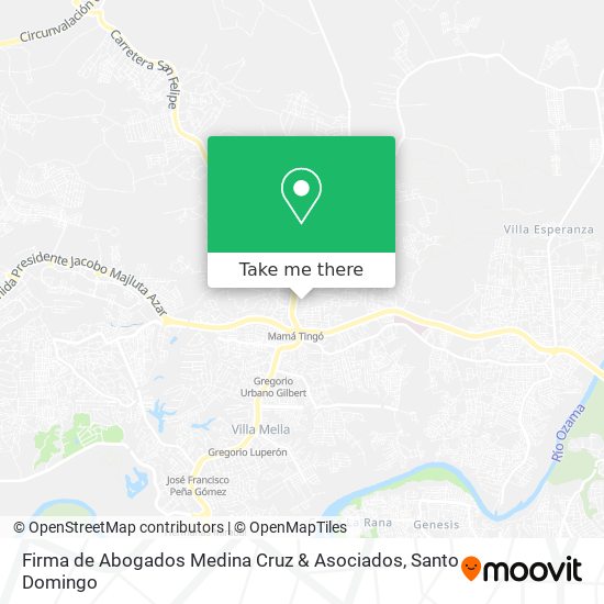 Firma de Abogados Medina Cruz & Asociados map