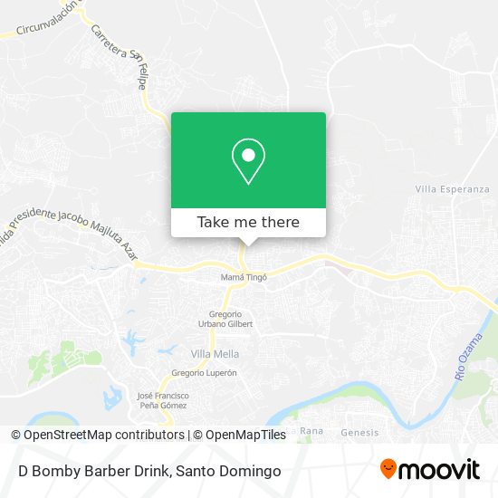 D Bomby Barber Drink map