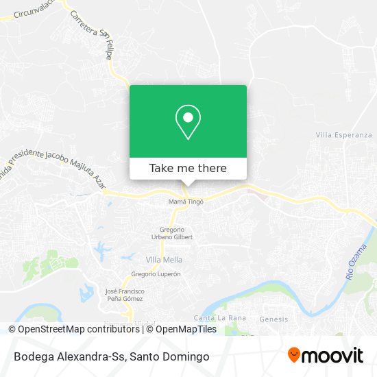 Bodega Alexandra-Ss map