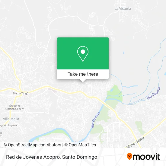 Red de Jovenes Acopro map