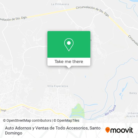 Auto Adornos y Ventas de Todo Accesorios map