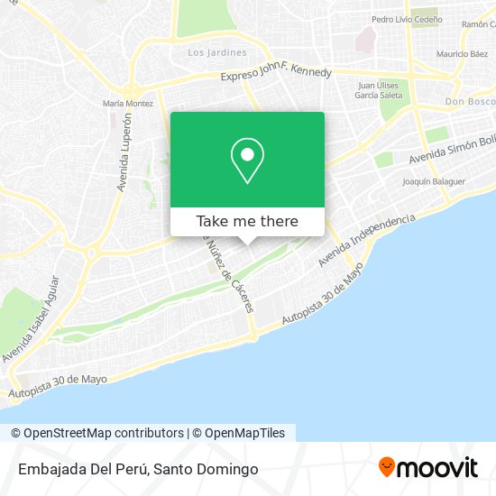 Embajada Del Perú map