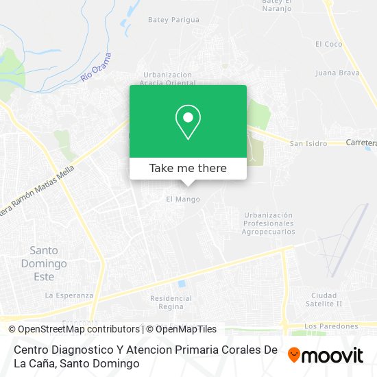 Centro Diagnostico Y Atencion Primaria Corales De La Caña map