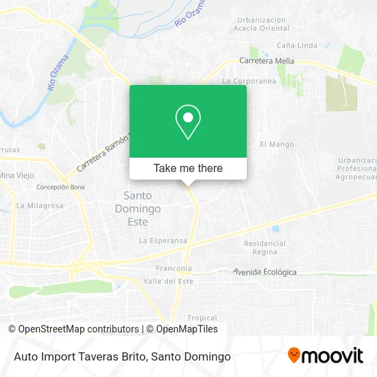 Auto Import Taveras Brito map